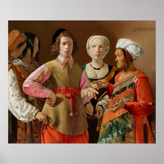 Poster Georges de la Tour - O Teller da Fortuna (Frente)