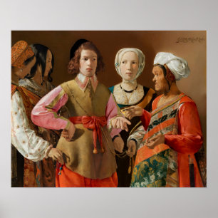Poster Georges de la Tour - O Teller da Fortuna