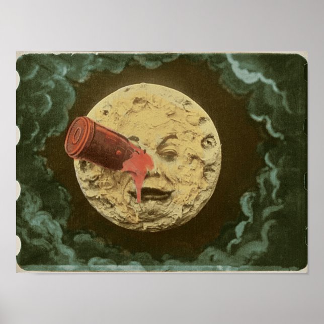 Poster Georges Méliès - Le Voyage dans la lune - 1902 (Frente)
