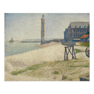 Pôster Georges Pierre Seurat o farol em Honfleur