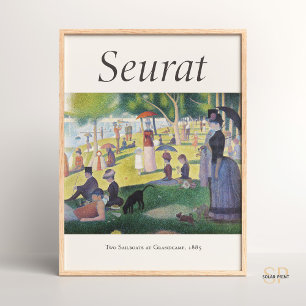 Poster Georges Seurat A Sunday Tarde na Ilha