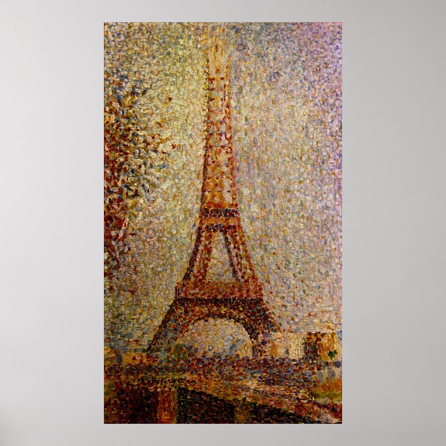 Poster Georges Seurat: A Torre Eiffel (1889) (Frente)