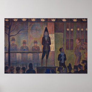 Poster Georges Seurat - Atração de Circo