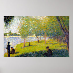 Poster Georges Seurat Estudo para Domingo La Grande Jatte
