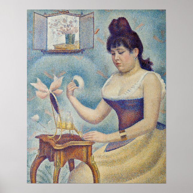 Poster Georges Seurat - Jovem Mulher Se Poudreando (Frente)