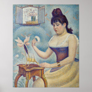 Poster Georges Seurat - Jovens mulheres se alimentando