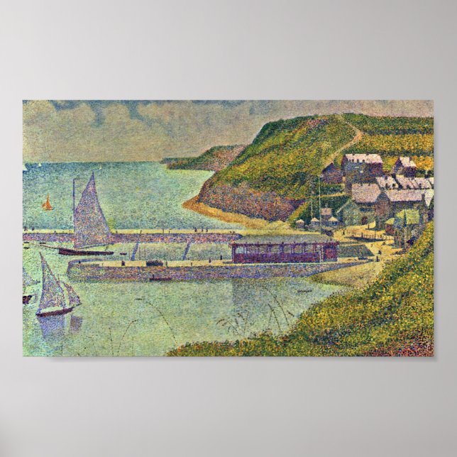 Pôster Georges Seurat - Marine (Port en Bessin) (Frente)