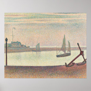 Poster Georges Seurat - o canal em Gravelines