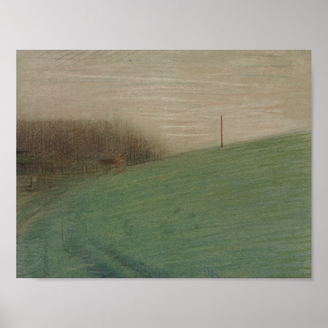 Pôster Georges Seurat - O Prado (Frente)