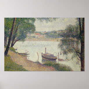 Poster Georges Seurat - tempo cinzento, Jatte grandioso