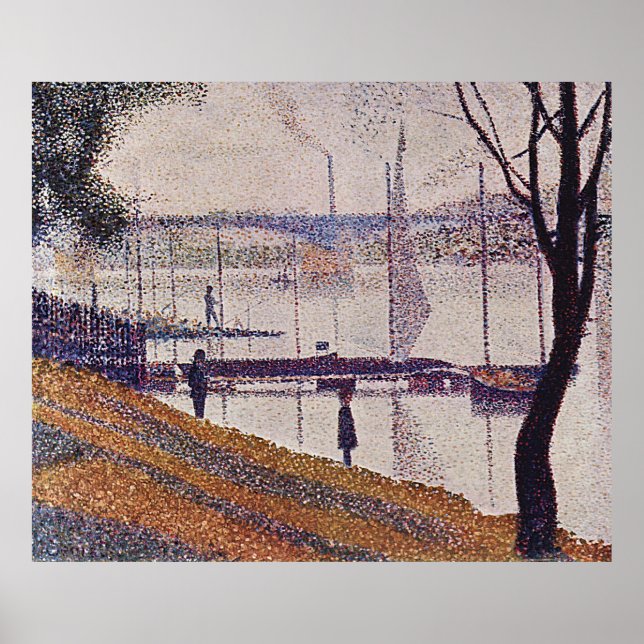 Pôster Georges Seurat's The Bridge at Courbevoie (1887) (Frente)