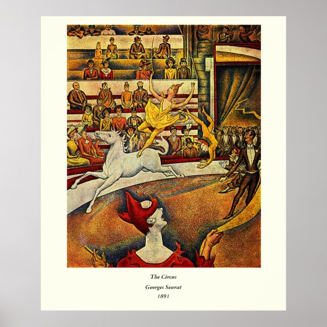 Pôster Georges Seurat's The Circus (1891) (Frente)