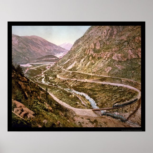 Poster Georgetown Loop Railroad Com Comboio 1899 (Frente)