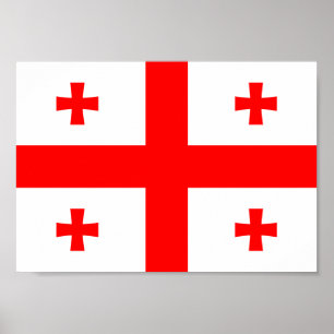 Poster Georgia Flag