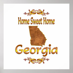 Poster Geórgia Home doce Home