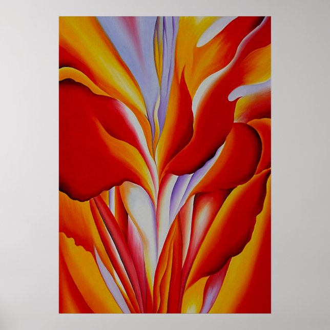 Poster Georgia O'Keeffe - Abstração da Flor (Frente)