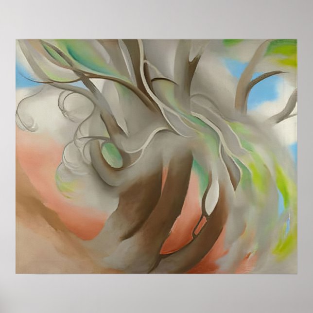 Poster Georgia O'Keeffe - Árvore da Primavera Nº II - Pre (Frente)