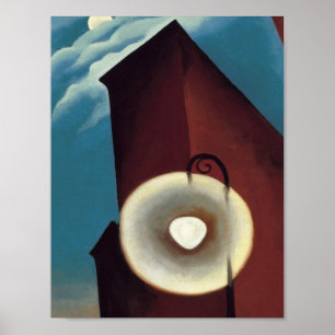 Poster Georgia O'Keeffe chamada nueva york luna