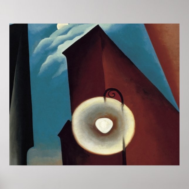 Poster Georgia O'Keeffe chamada nueva york luna (Frente)