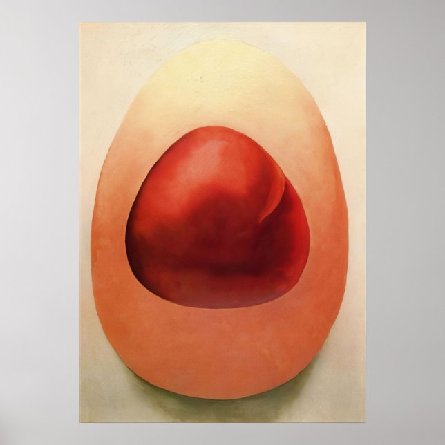 Poster Georgia O'Keeffe -  Red and Pink Rocks - Precisão (Frente)