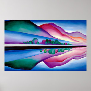 Poster Georgia O'Keeffe, Reflexo do Lago George (1921)