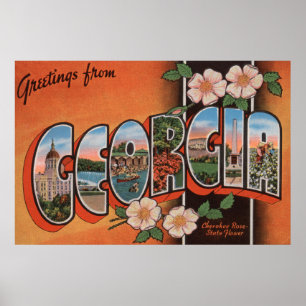 Poster Geórgia (rosa Cherokee) - grandes cenas da letra