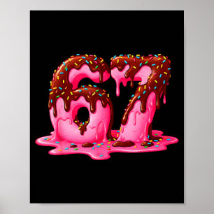 Poster Geração Alpha Gíria Crianças 67 Sorvete Drip Seis