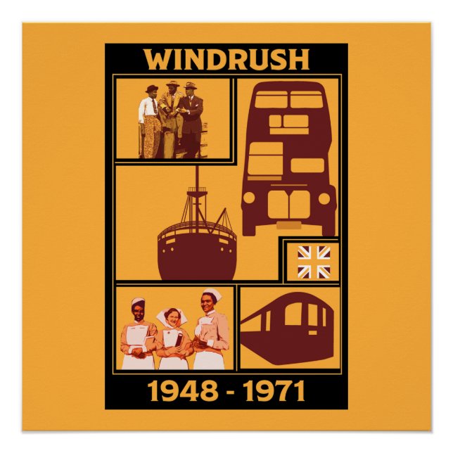 Pôster Geração Windrush História Britânica (Frente)