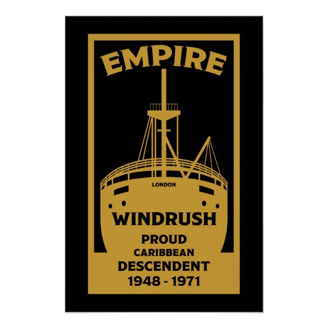 Pôster Geração Windrush História Negra (Frente)