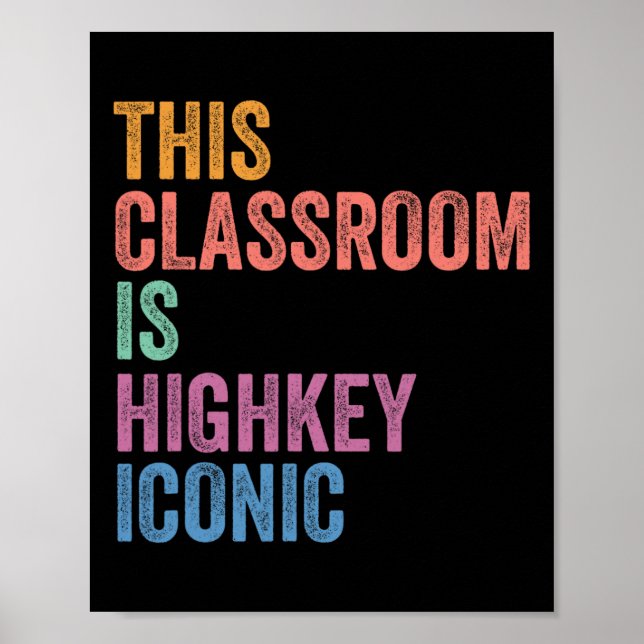 Poster Geração Z Alpha de Volta às Aulas Esta Sala de Aul (Frente)