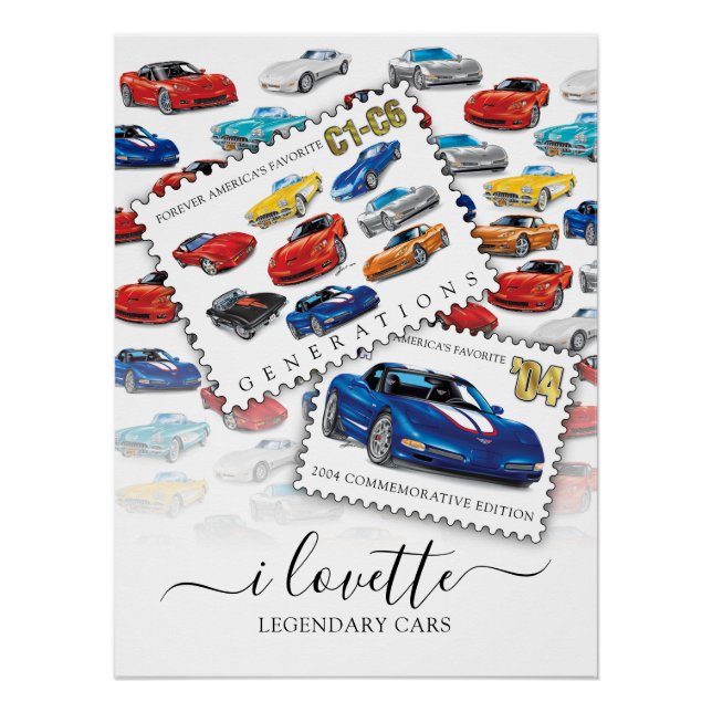 PÔSTER GERAÇÕES DE ARTE AUTOMÓVEL