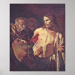 Pôster Gerard camionete Honthorst - duvidando Thomas