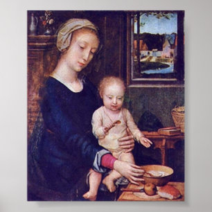 Pôster Gerard David - Madonna da sopa do leite