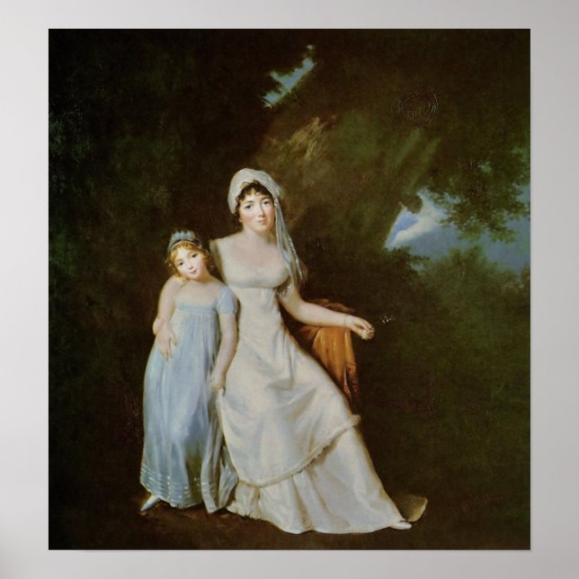 Poster Gérard - Mme De Stael Com a Filha Albertine (Frente)