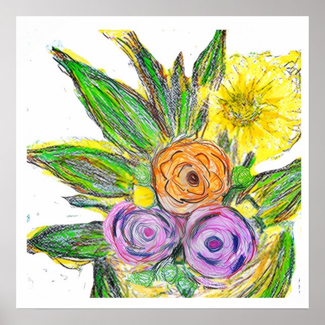 Poster Gerberas Daisy (Frente)