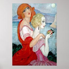 Poster Gerda Wegener - Sur la Route d'Anacapri, Art Déco
