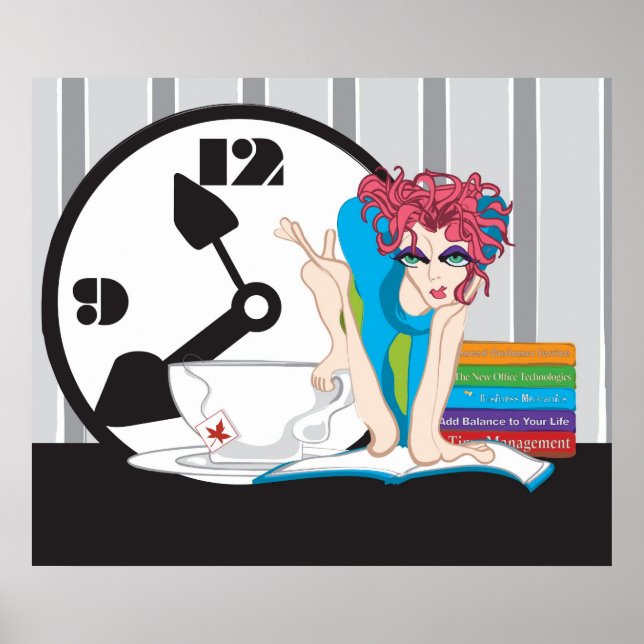 Pôster gerenciamento de tempo (Frente)