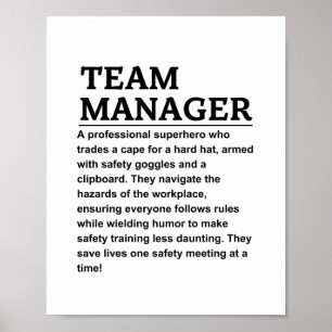 Poster Gerente de equipe
