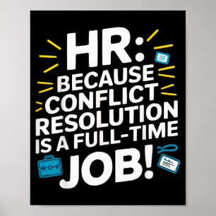 Poster Gerente de RH Drama no Local de Trabalho Funcionár