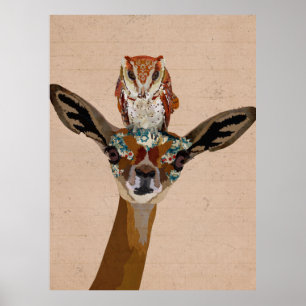 POSTER GERENUK & CORUJA