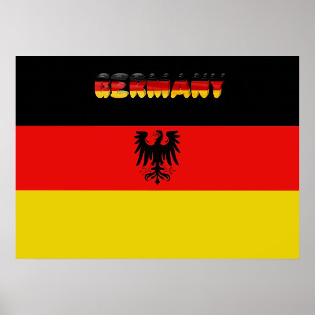 Poster German flag (Frente)