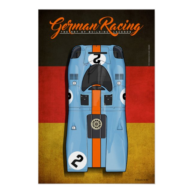 Pôster German Racing 917 G No.2 (Frente)