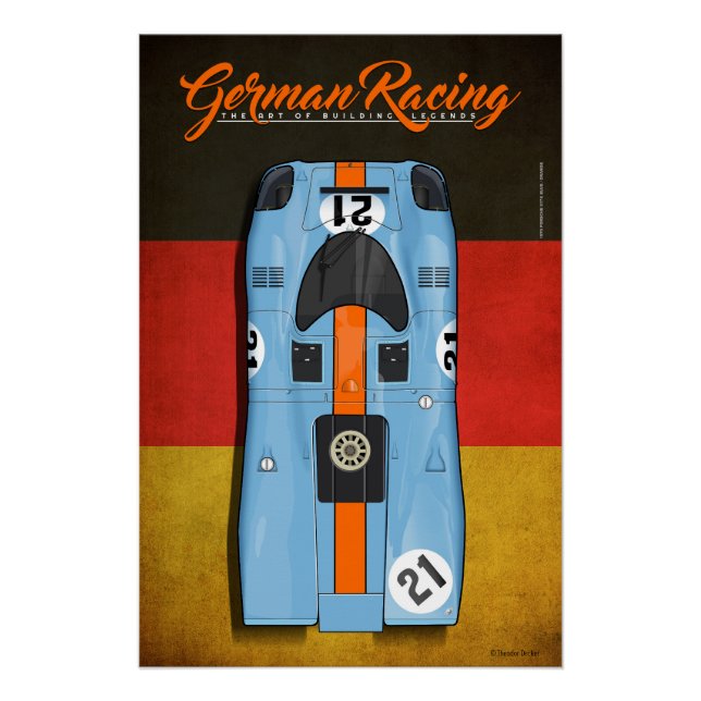 Pôster German Racing 917 G No.21 (Frente)