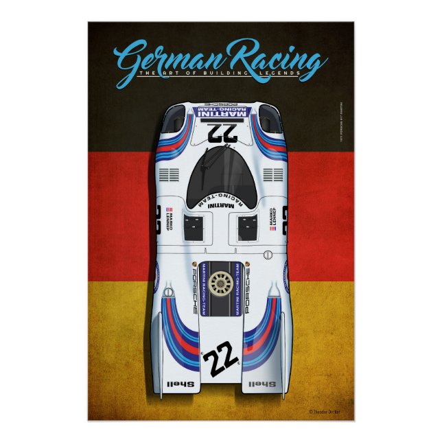 Pôster German Racing 917 M No.22 (Frente)