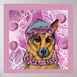 Poster German shepherd