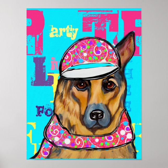 Poster German shepherd (Frente)