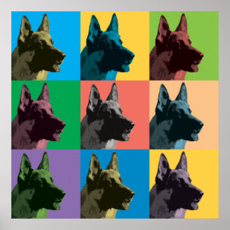 Poster german shepherd-Art