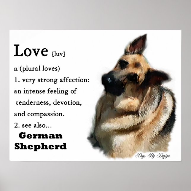 Poster German shepherd Art (Frente)