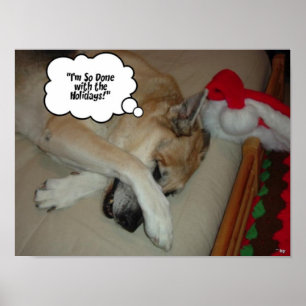 Poster German shepherd de Natal