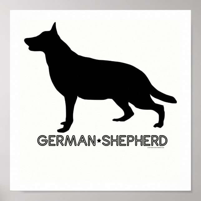Poster German Shepherd Print (Frente)